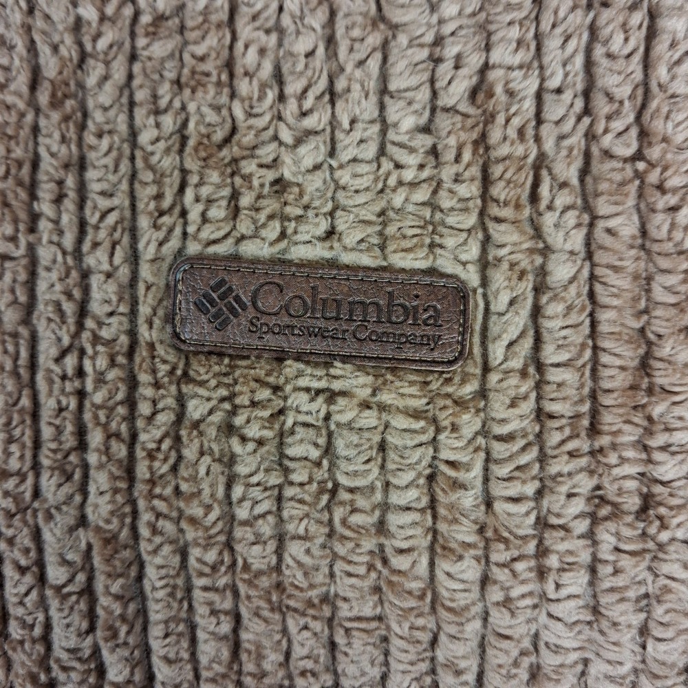 Columbia Womens Fire Side Long Full Zip Sherpa Fleece Jacket - Brown 1X - XL - Picture 3 of 9